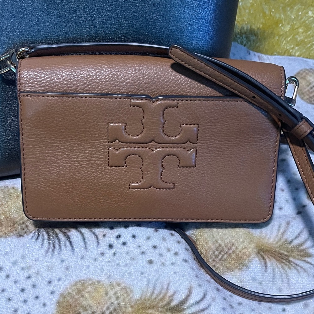 Tory Burch Tan Leather Crossbody Bag
